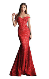 3 of 12 Jovani 64521 Red