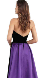 10 of 12 Jovani 64830 Black/Purple