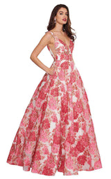 1 of 8 Rachel Allan 6564 Pink-Coral