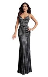 1 of 4 Jovani 65978 Gunmetal/Silver