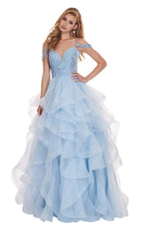 1 of 14 Rachel Allan 6605 Cinderella-Blue