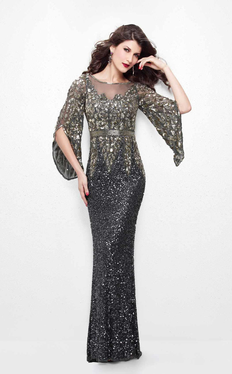 Primavera Couture 1424 Charcoal/Gold