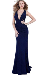 1 of 4 Jovani 66211 Navy