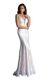 2 of 6 Jovani 66383 Light Pink