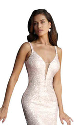 4 of 6 Jovani 66383 Light Pink