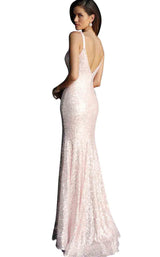 3 of 6 Jovani 66383 Light Pink