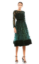 3 of 6 Mac Duggal 67007 Dress Emerald