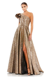 1 of 4 Mac Duggal 67297 Dress Antique-Bronze