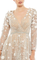 4 of 4 Mac Duggal 67387 Dress Beige-Blush