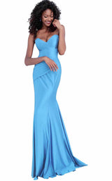 3 of 20 Jovani 67413 Powder Blue