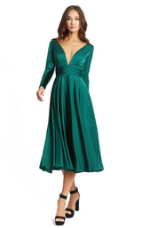 2 of 3 Mac Duggal 67527i Dress Emerald-Green