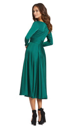 3 of 3 Mac Duggal 67527i Dress Emerald-Green