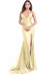 4 of 28 Jovani 67593 Ivory