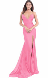 2 of 28 Jovani 67593 Bubble-Pink