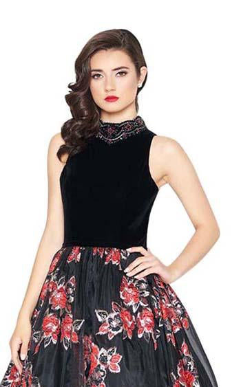 Mac Duggal 67677R Black Multi