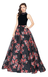 1 of 2 Mac Duggal 67677R Black Multi