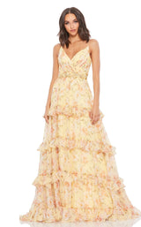 1 of 3 Mac Duggal 67794 Dress Lemon