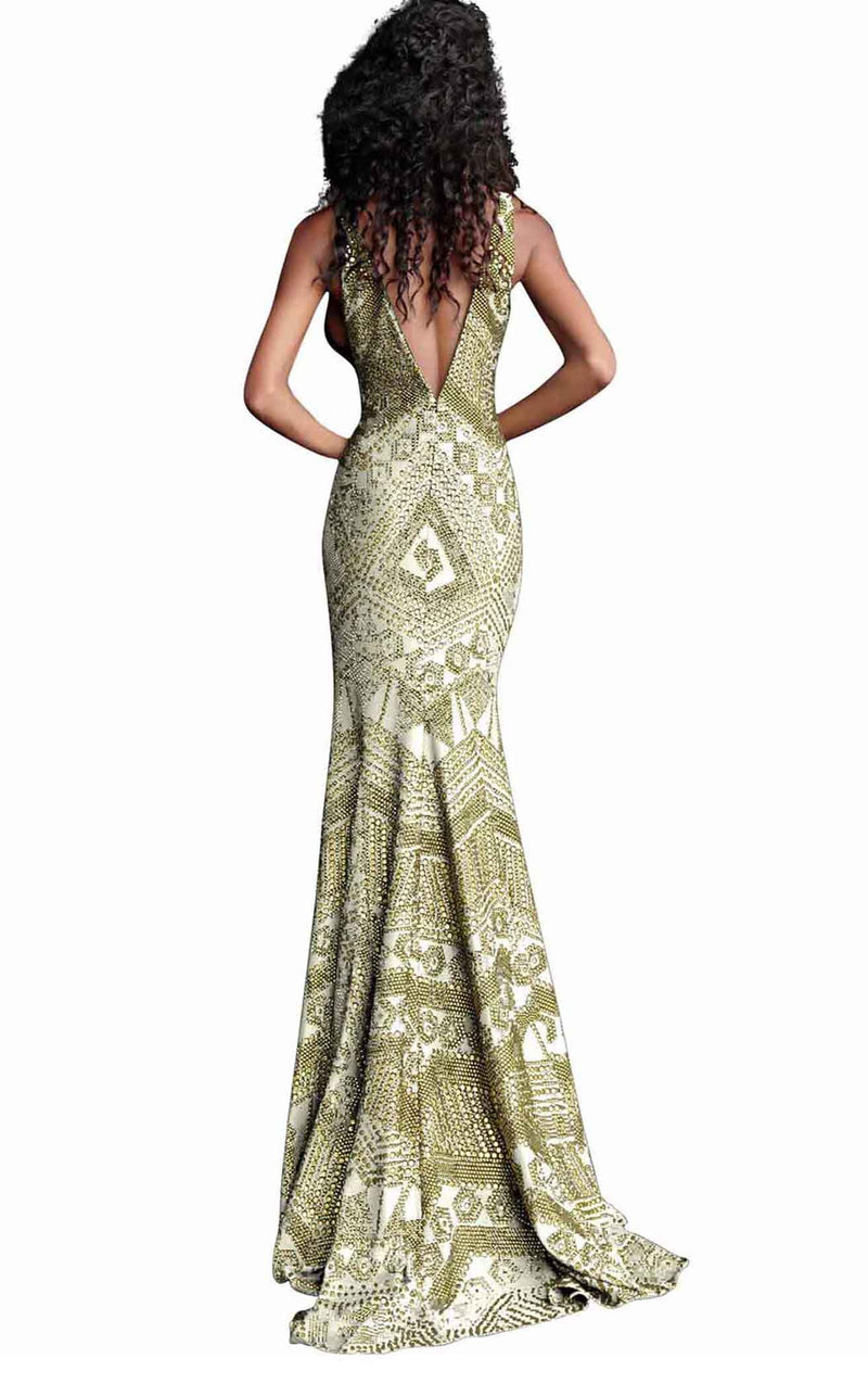 Jovani 67844 Ivory/Gold