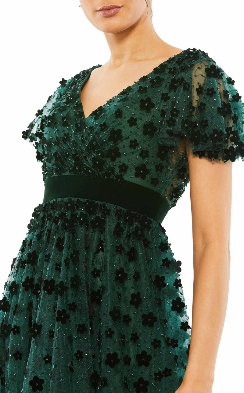 Mac Duggal 67854 Dress Emerald-Green