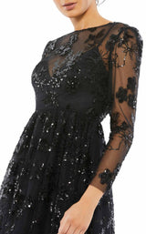 3 of 3 Mac Duggal 67951 Dress Black