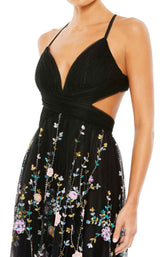 3 of 3 Mac Duggal 67976 Black-Multi