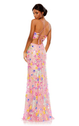 2 of 3 Mac Duggal 68067 Dress Pink-Multi