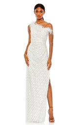 2 of 6 Mac Duggal 68139 Dress White