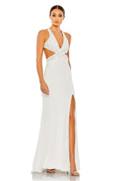 2 of 6 Mac Duggal 68166 Dress White