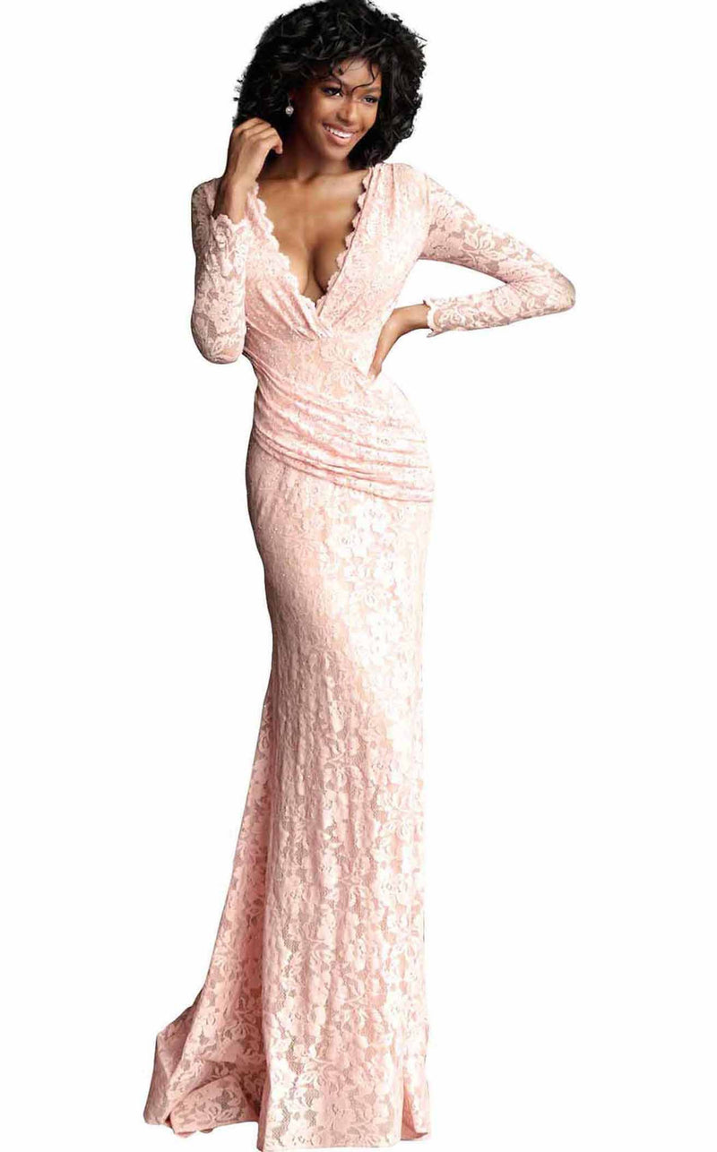 Jovani 68407 Peach