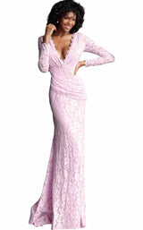 3 of 24 Jovani 68407 Light Pink