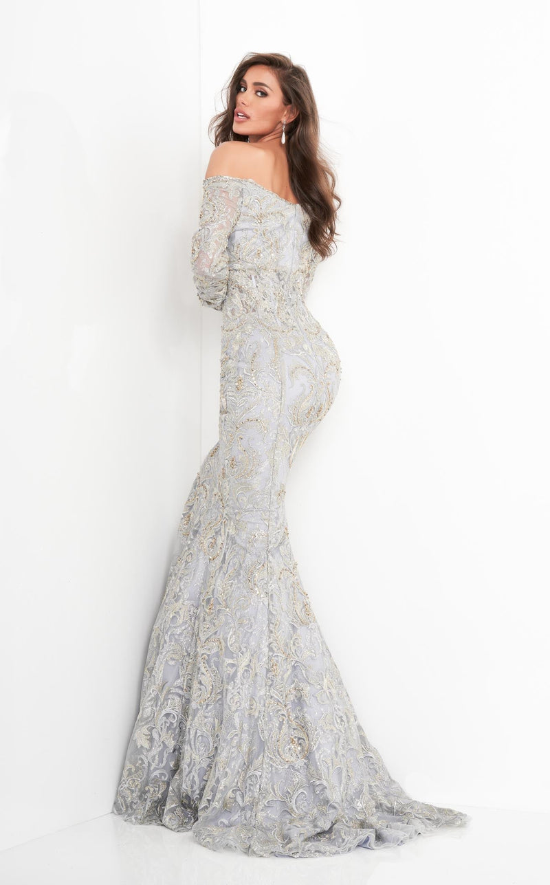 Jovani 68777 Dress Silver-Gold