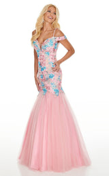 3 of 8 Rachel Allan 7001 Dress Pink-Multi