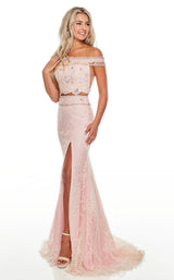 1 of 12 Rachel Allan 7007 Dress Pink