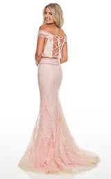 4 of 12 Rachel Allan 7007 Dress Pink