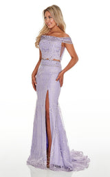 2 of 12 Rachel Allan 7007 Dress Lilac