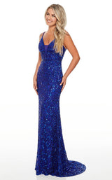 2 of 8 Rachel Allan 7014 Dress Royal