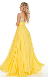 4 of 8 Rachel Allan 7018 Dress Yellow