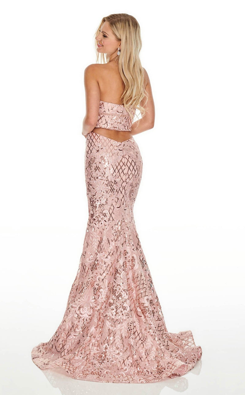 Rachel Allan 7020 Dress Blush