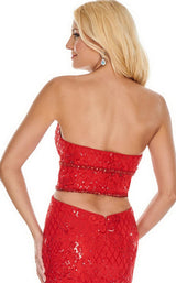 12 of 12 Rachel Allan 7020 Dress Red