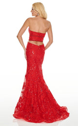 6 of 12 Rachel Allan 7020 Dress Red