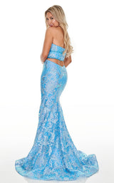 5 of 12 Rachel Allan 7020 Dress Periwinkle