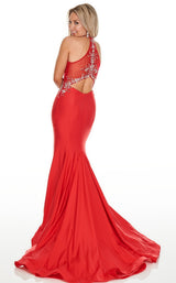 4 of 8 Rachel Allan 7022 Dress Red