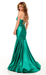 6 of 7 Rachel Allan 70240 Dress Emerald