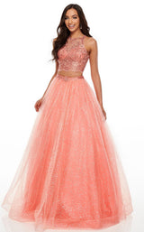 2 of 12 Rachel Allan 7025 Dress Coral