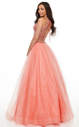 5 of 12 Rachel Allan 7025 Dress Coral