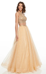 3 of 12 Rachel Allan 7025 Dress Gold