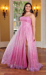 3 of 6 Rachel Allan 70292W Pink Ombre