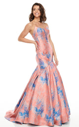 1 of 12 Rachel Allan 7032 Dress Coral