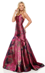 3 of 12 Rachel Allan 7032 Dress Magenta