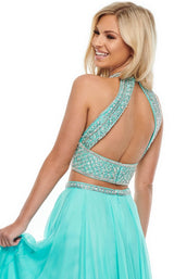 10 of 12 Rachel Allan 7034 Dress Aqua